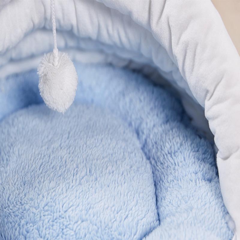 Lighteme Flauschiges Pompon-Hausschuh-Hunde-/Katzenbett (4 Farben &amp; 2 Größen)