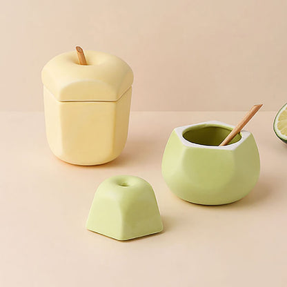 Pot d'assaisonnement en céramique en forme de fruit Lighteme