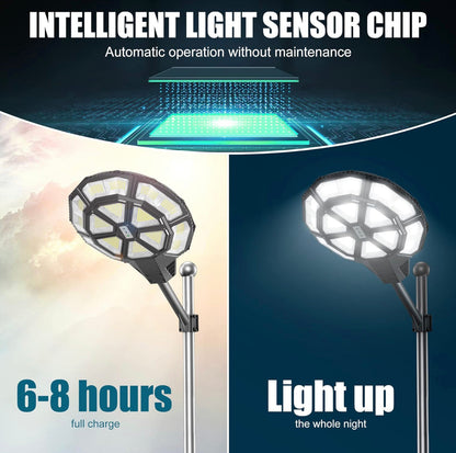 Lighteme 2500W Large Solar Street Lights Outdoor - Commercial Grade Solar Powered Street Light 120000LM with Remote