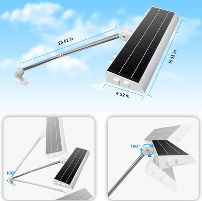 Lighteme Solar Billboard Sign Lights Outdoor, 232 led Super Bright Sign light, Adjustable Bracket & Wall Mount 2-in-1 Commercial Billboart Lighting for Bussiness, Real Estate, Shop, Bus Stop, HOA, Highway Signs