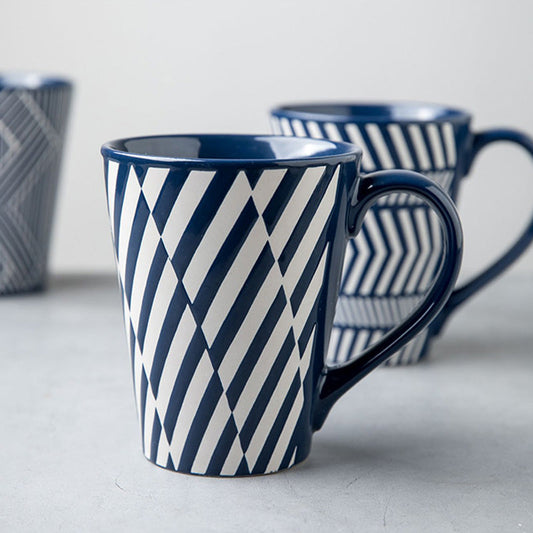 Lighteme Geometric Print Ceramic Mug