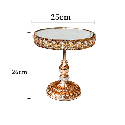 Dessertständer aus vergoldetem Kristall von Lighteme