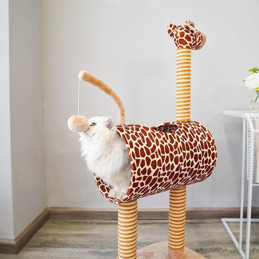 Arbre à chat Lighteme Giraffe Pet Climbing Frame
