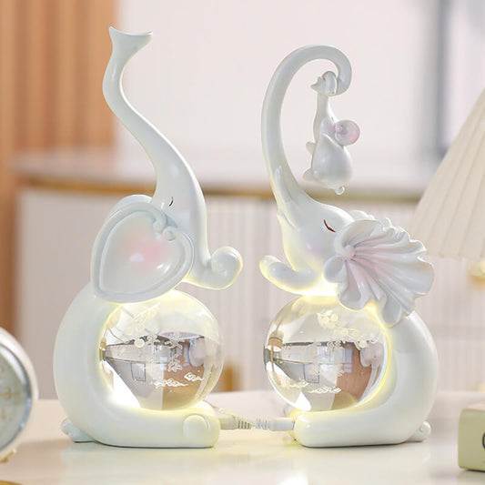 Lampe éléphant lumineuse en cristal Lighteme