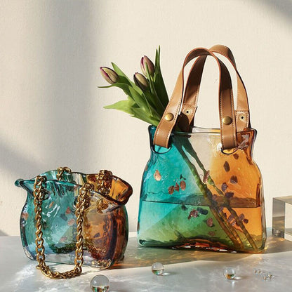 Lighteme Gradient Bag Glass Vase