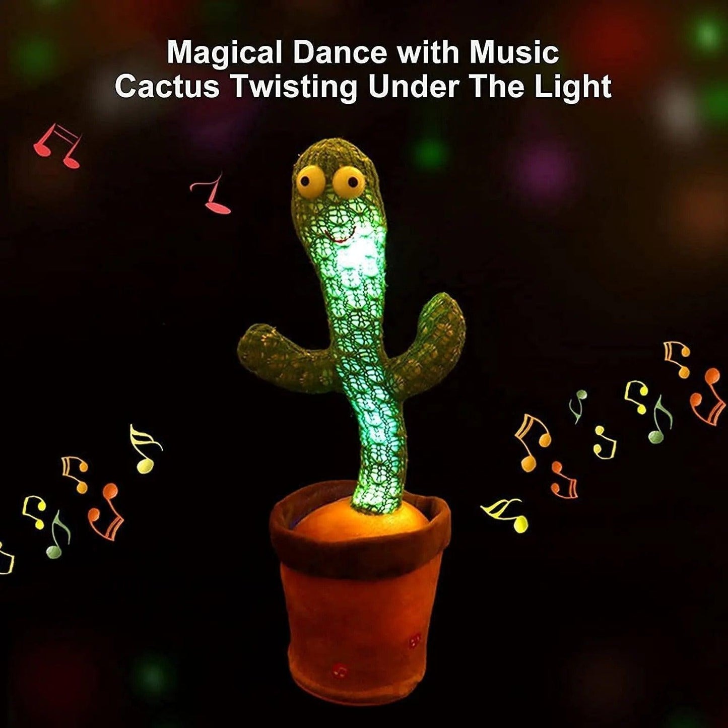 Lighteme Jouet cactus chantant, dansant et parlant