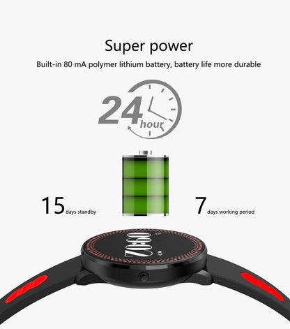 Bracelet de fitness intelligent étanche Lighteme