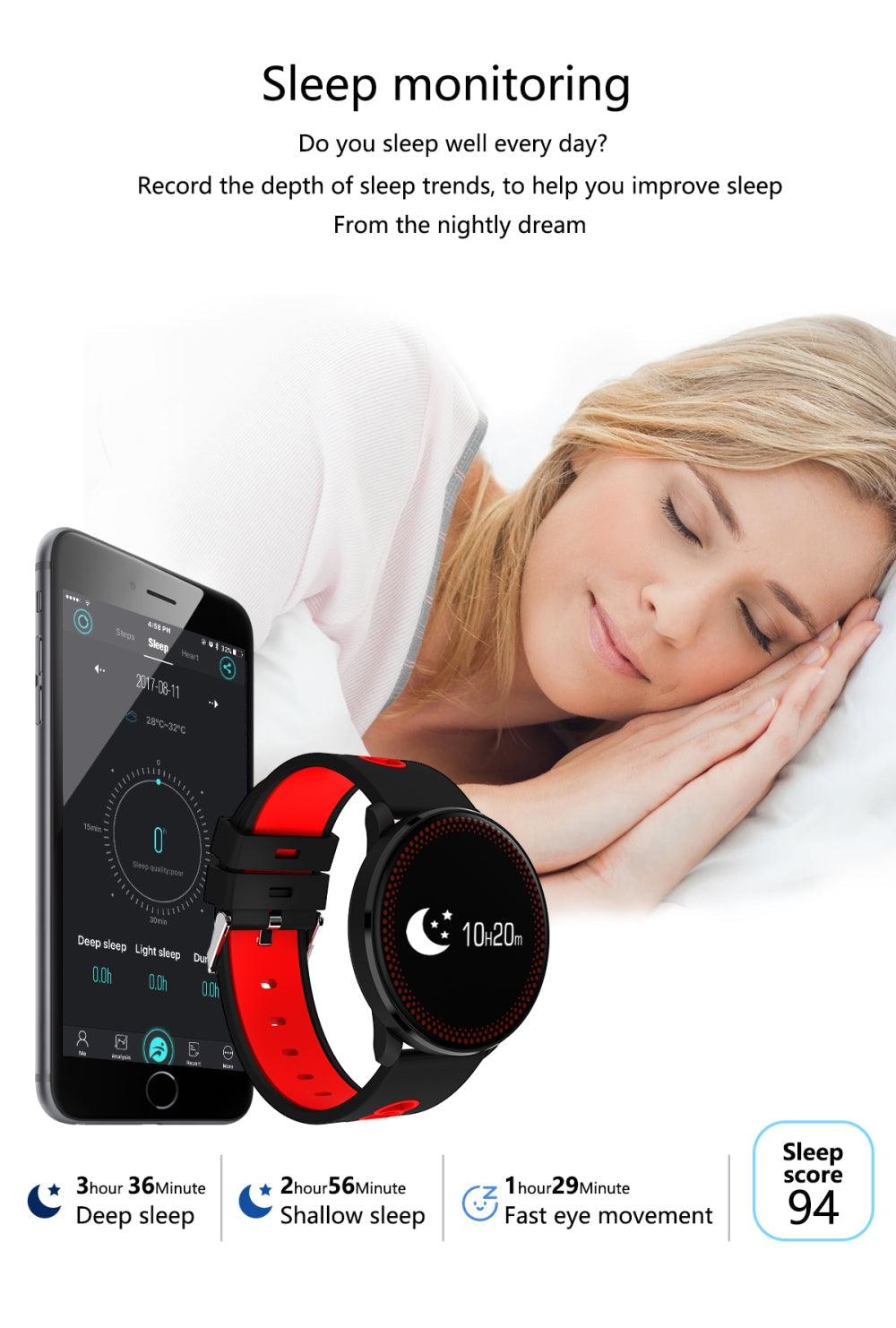 Bracelet de fitness intelligent étanche Lighteme