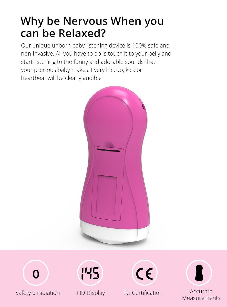 Doppler fœtal médical Lighteme Nine Months Sober (4 couleurs)