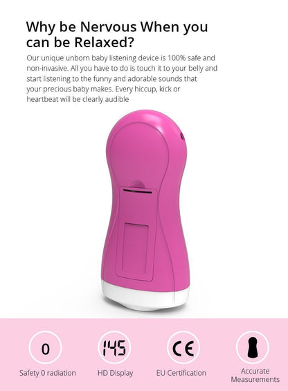 Doppler fœtal médical Lighteme Nine Months Sober (4 couleurs)