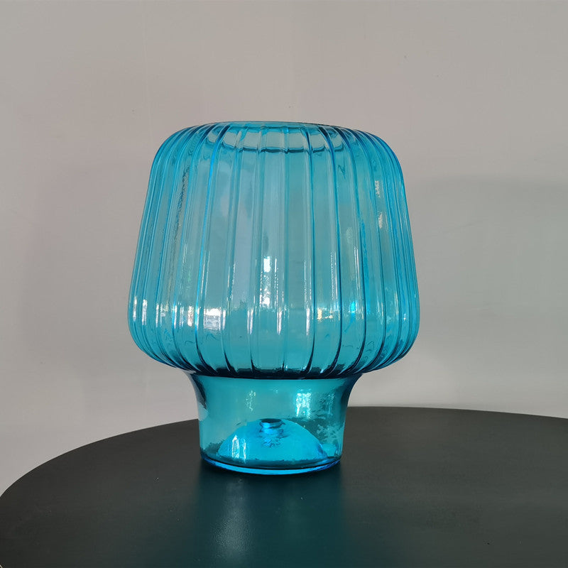 Lampe de table en verre martelé Lighteme