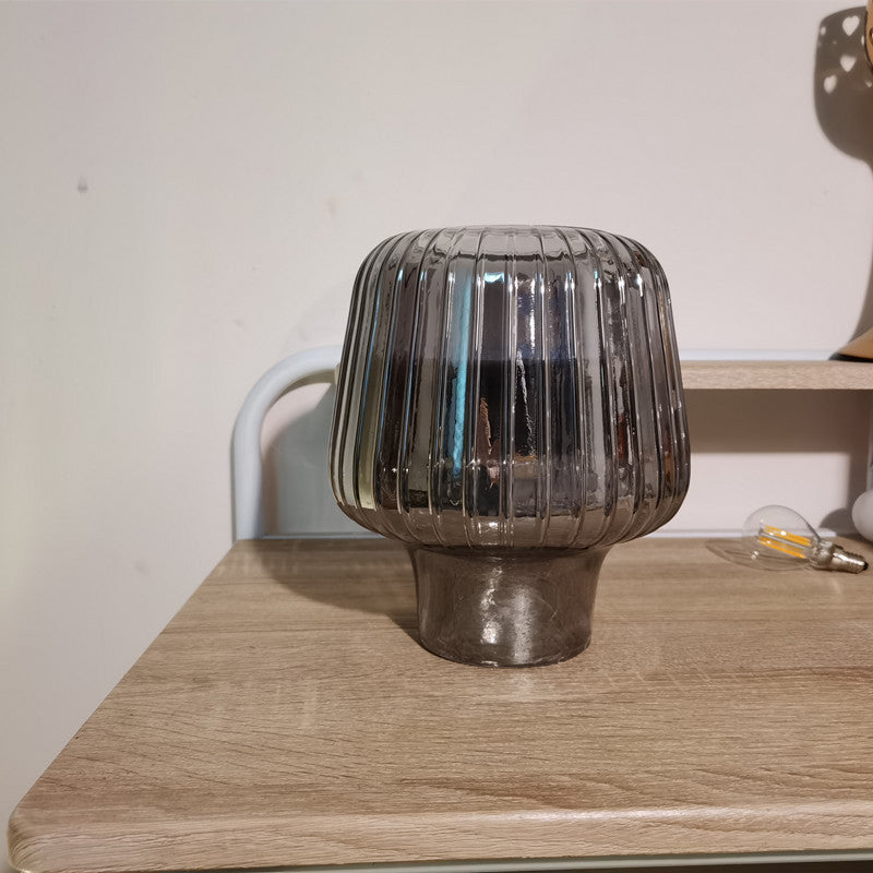 Lampe de table en verre martelé Lighteme