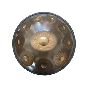 Open image in slideshow, Lighteme Handmade Hammering High-end 22 Inches 10 Tones Nitride Steel Handpan Drum, Kurd / Celtic Scale D Minor, Available in 432 Hz and 440 Hz
