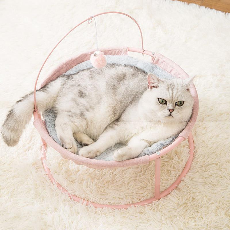 Lit suspendu Lighteme pour chiots et chatons avec cadre en acier durable (3 couleurs)