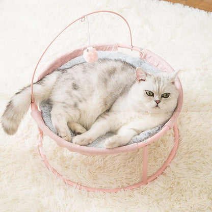 Lit suspendu Lighteme pour chiots et chatons avec cadre en acier durable (3 couleurs)