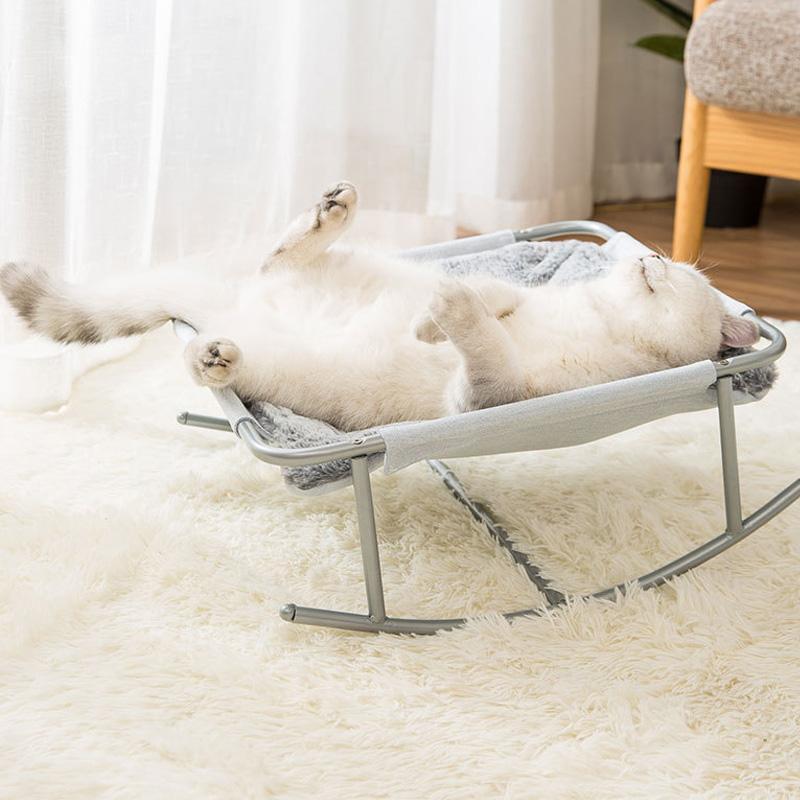 Lit suspendu Lighteme pour chiots et chatons avec cadre en acier durable (3 couleurs)