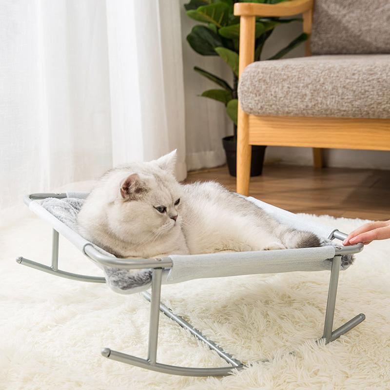 Lit suspendu Lighteme pour chiots et chatons avec cadre en acier durable (3 couleurs)