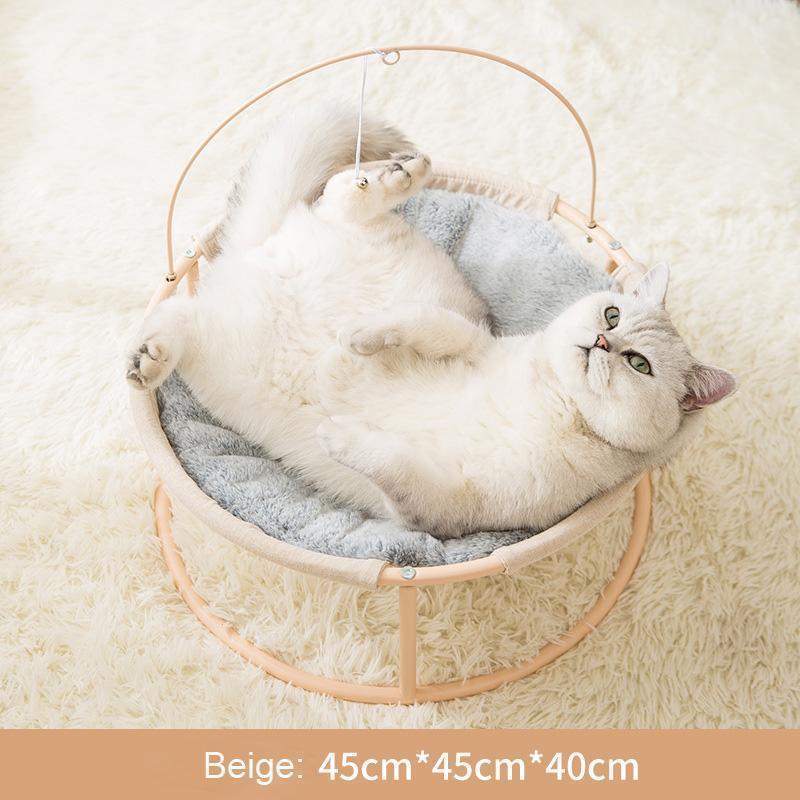 Lit suspendu Lighteme pour chiots et chatons avec cadre en acier durable (3 couleurs)