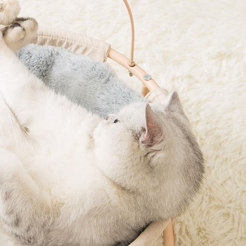 Lit suspendu Lighteme pour chiots et chatons avec cadre en acier durable (3 couleurs)