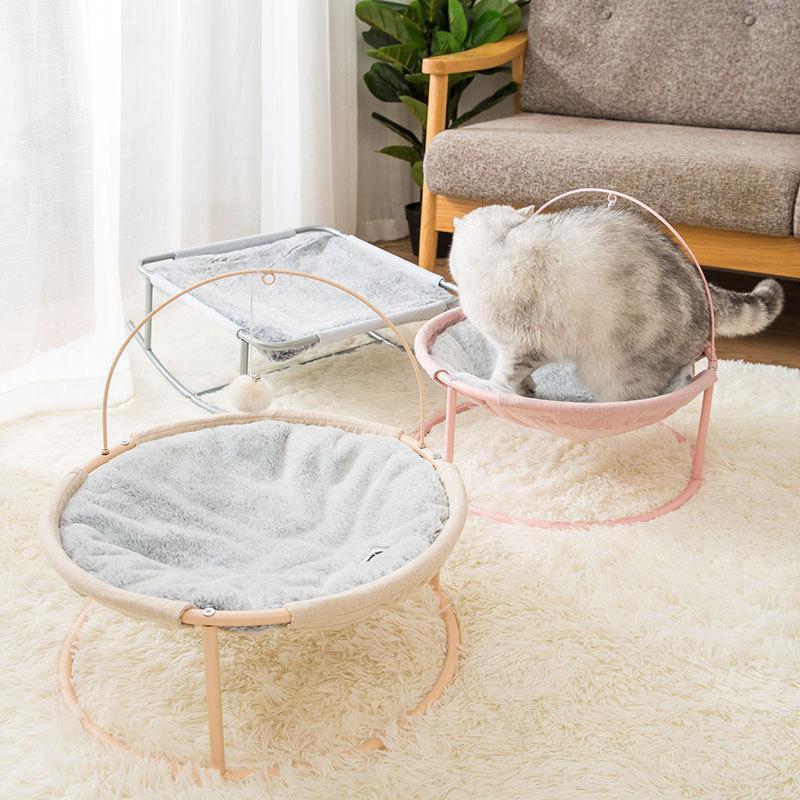 Lit suspendu Lighteme pour chiots et chatons avec cadre en acier durable (3 couleurs)