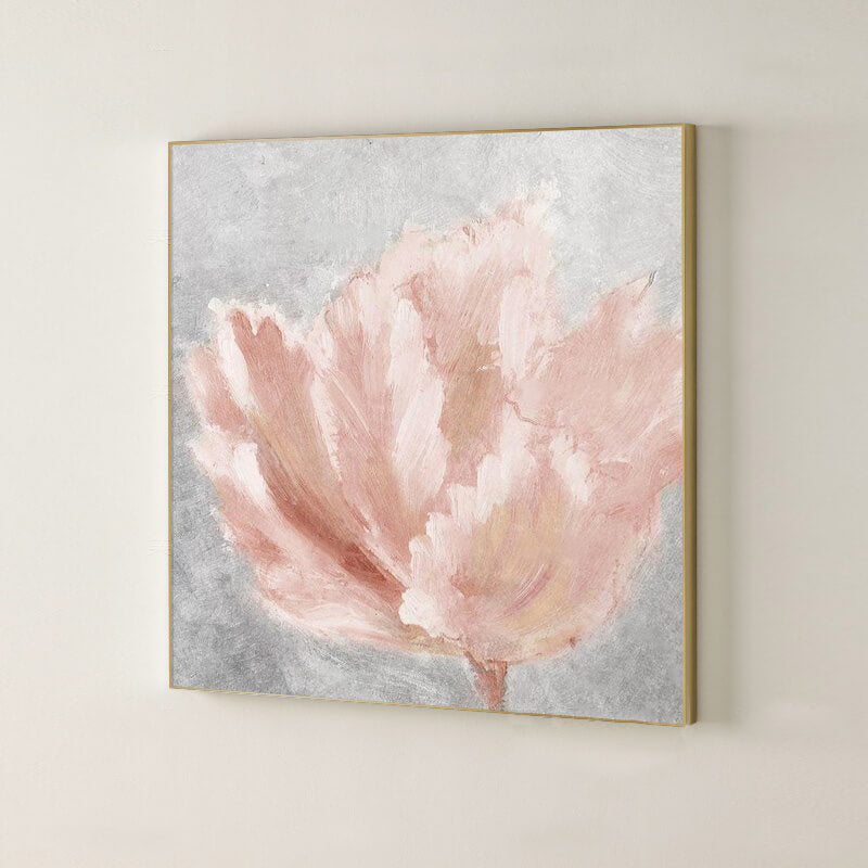 Lighteme Handgemaltes abstraktes Blumenölgemälde