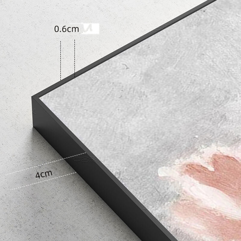 Lighteme Handgemaltes abstraktes Blumenölgemälde