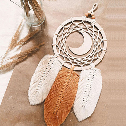 Tapisserie en plumes tissée à la main Lighteme