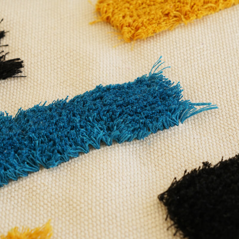 Lighteme Hand Woven Geometric Pattern Tassel Wall Hanging