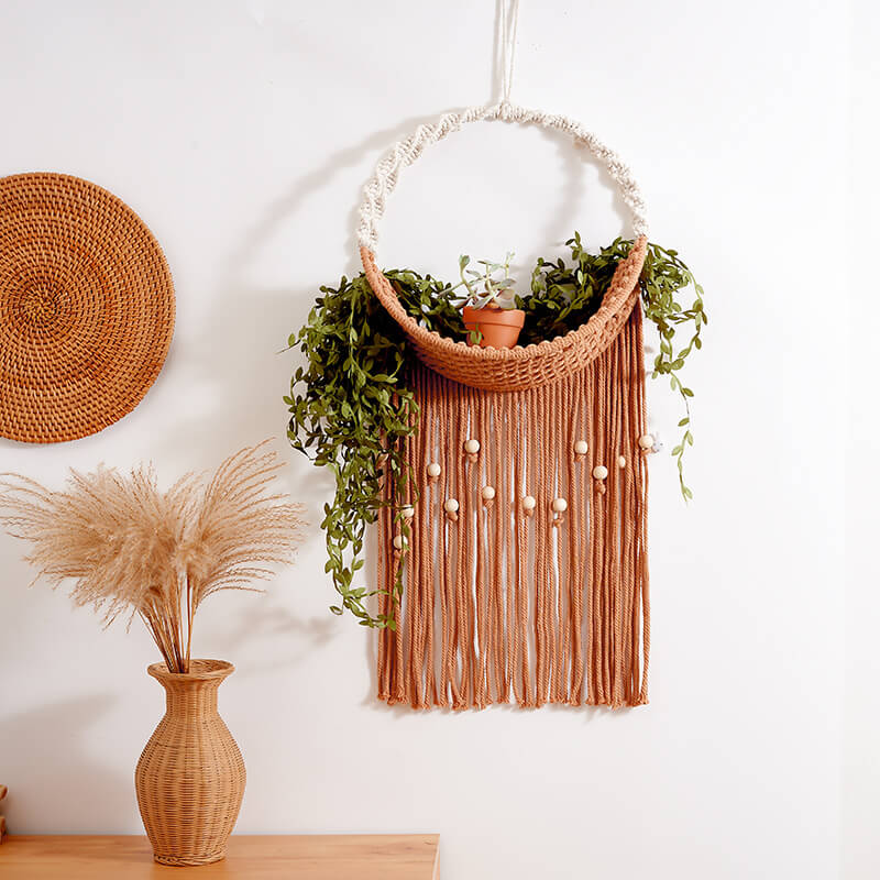 Lighteme Hand Woven Shelf Wall Hanging