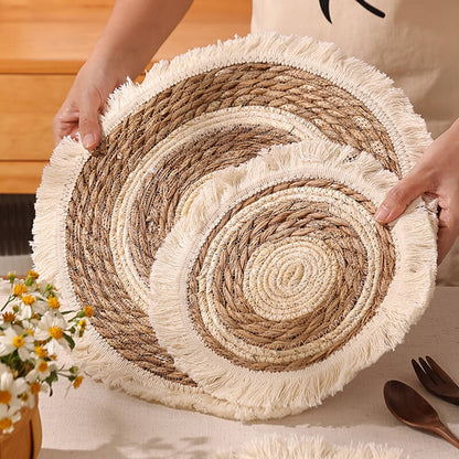 Lighteme handgewebtes Tischset mit Quaste