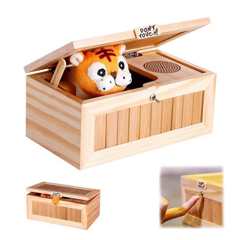 Lighteme New Electronic Useless Box with Sound Cute Tiger Toy
