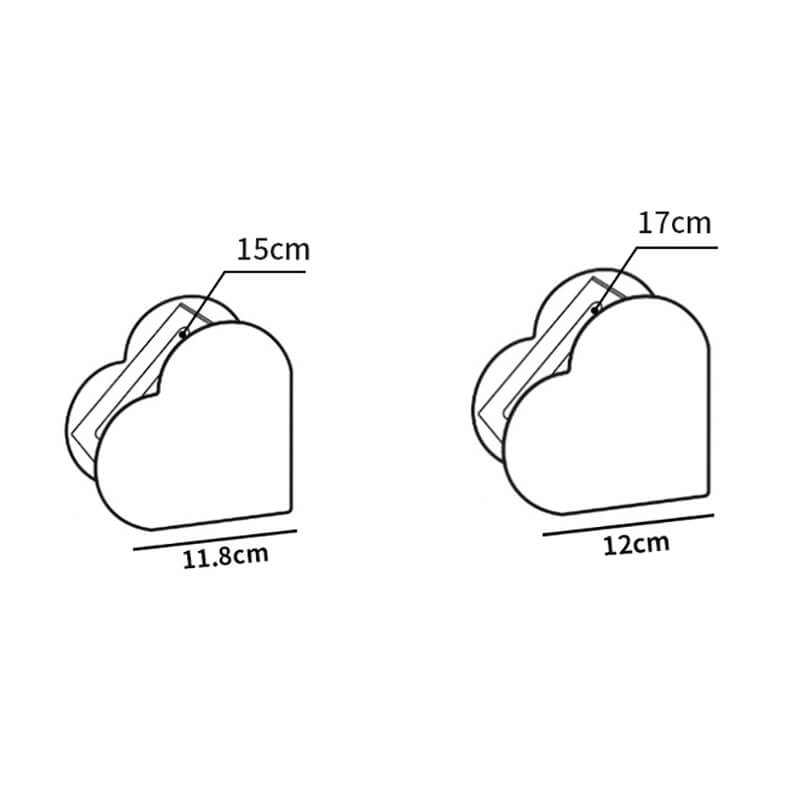 Lighteme Herz-Taschentuchbox aus Acryl