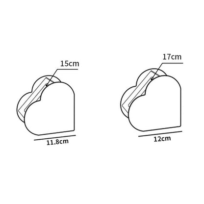 Lighteme Herz-Taschentuchbox aus Acryl