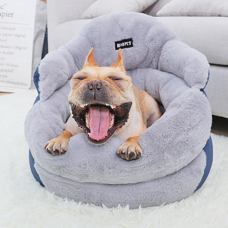 Lighteme Hundebett mit hoher Rückenlehne (2 Größen)