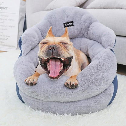 Lighteme Hundebett mit hoher Rückenlehne (2 Größen)