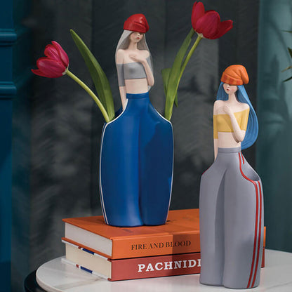 Lighteme Hip-Hop-Mädchen-Dekoration aus Kunstharz