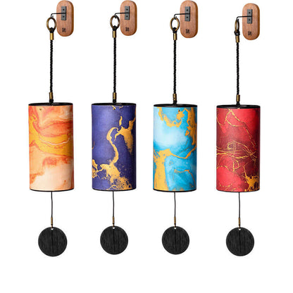 Carillon éolien en bambou à 9 notes Lighteme pour l'intérieur et l'extérieur | Planet Series & Energy Series