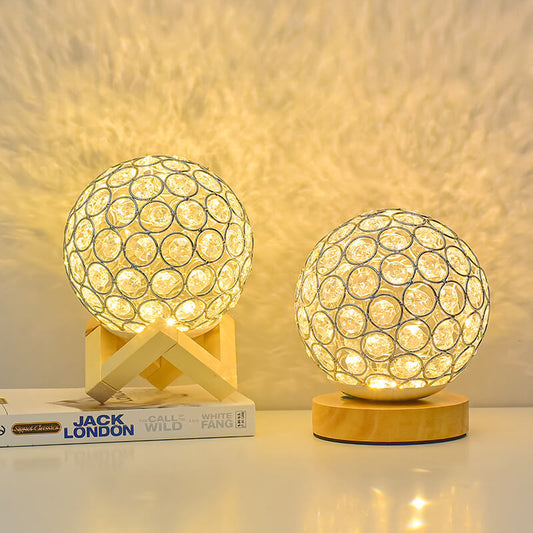 Lampe de bureau en cristal creux Lighteme