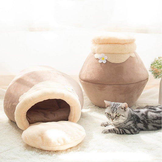 Lighteme Honeypot Winter Dickes Katzennest (3 Farben &amp; 3 Größen)