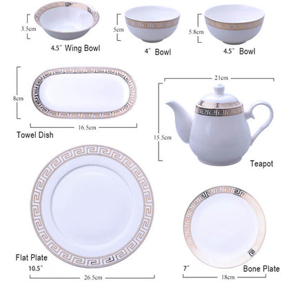 Service de table en céramique de luxe Lighteme