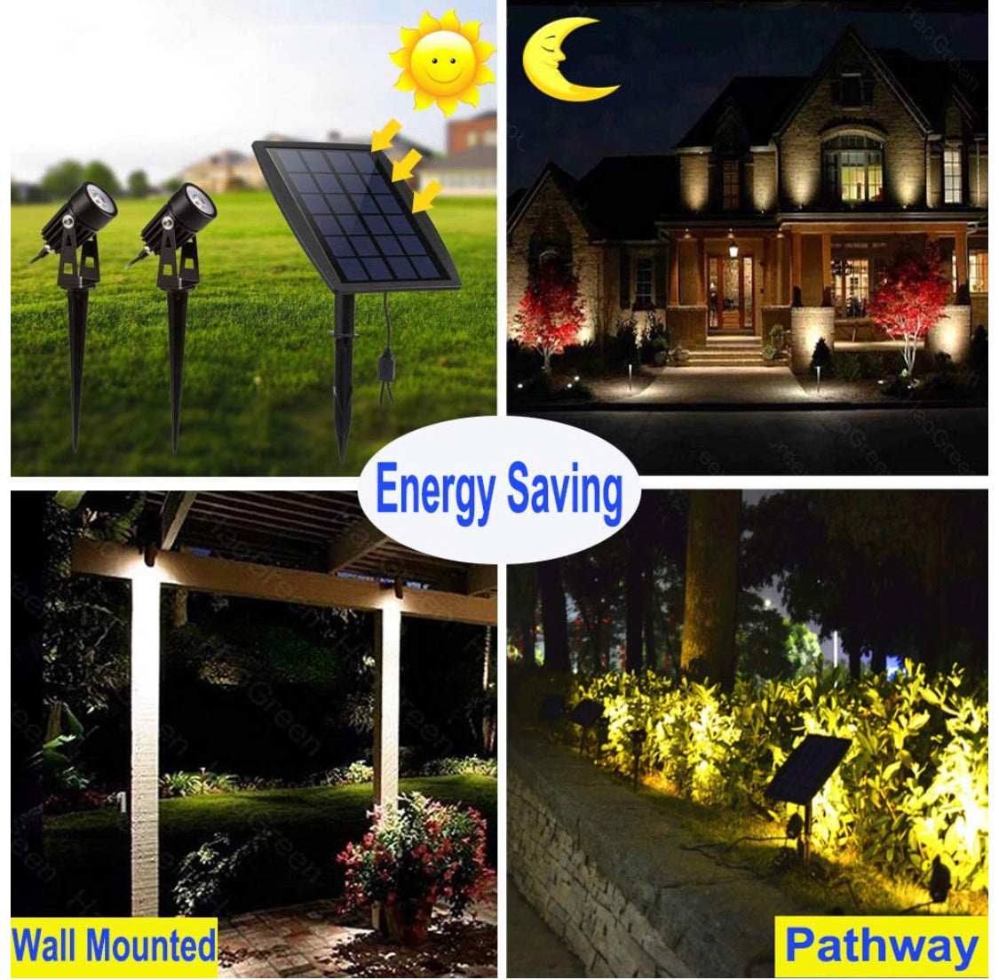 Lighteme High End Solar LED Spotlight 60 Lumen (Set of 2)