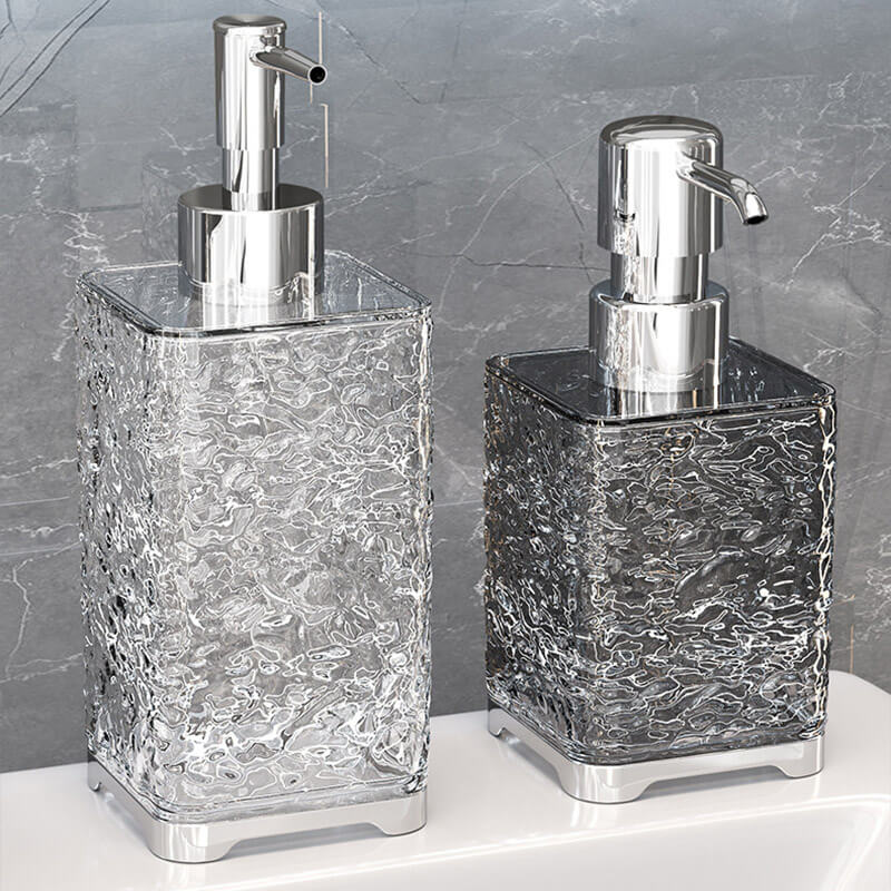 Lighteme Ice Pattern Soap Dispenser Bottle