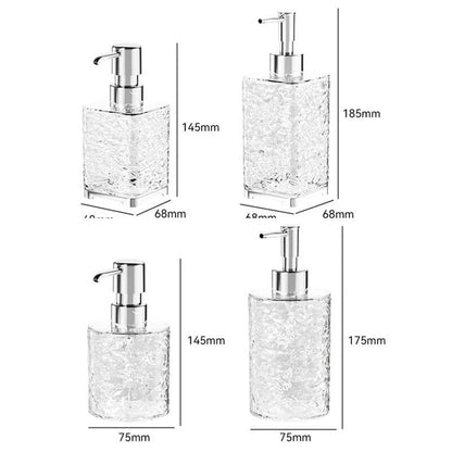 Lighteme Ice Pattern Soap Dispenser Bottle