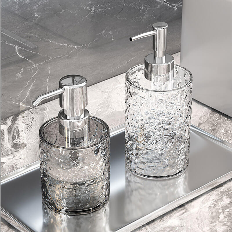 Lighteme Ice Pattern Soap Dispenser Bottle
