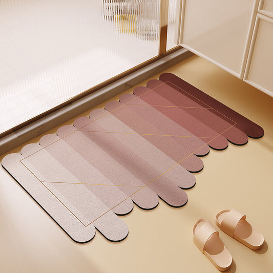 Lighteme Irregular Gradient Diatom Mud Bath Mat