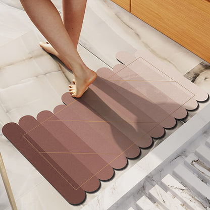 Lighteme Irregular Gradient Diatom Mud Bath Mat