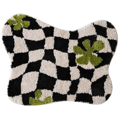 Tapis décoratif à grille irrégulière Lighteme