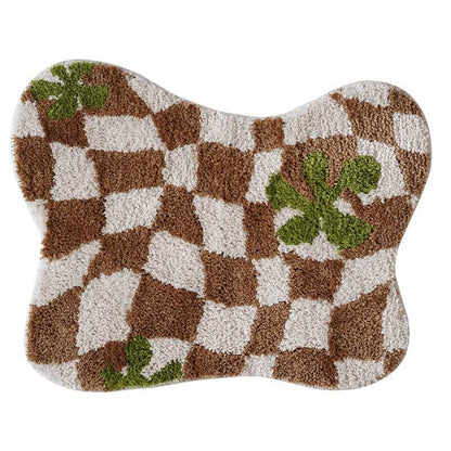 Tapis décoratif à grille irrégulière Lighteme