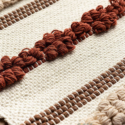 Tenture murale à pompons en jacquard Lighteme