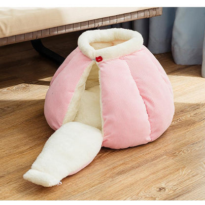 Tapis de lit en velours Lighteme Kitten Cute, amovible et lavable (4 couleurs et 2 tailles)